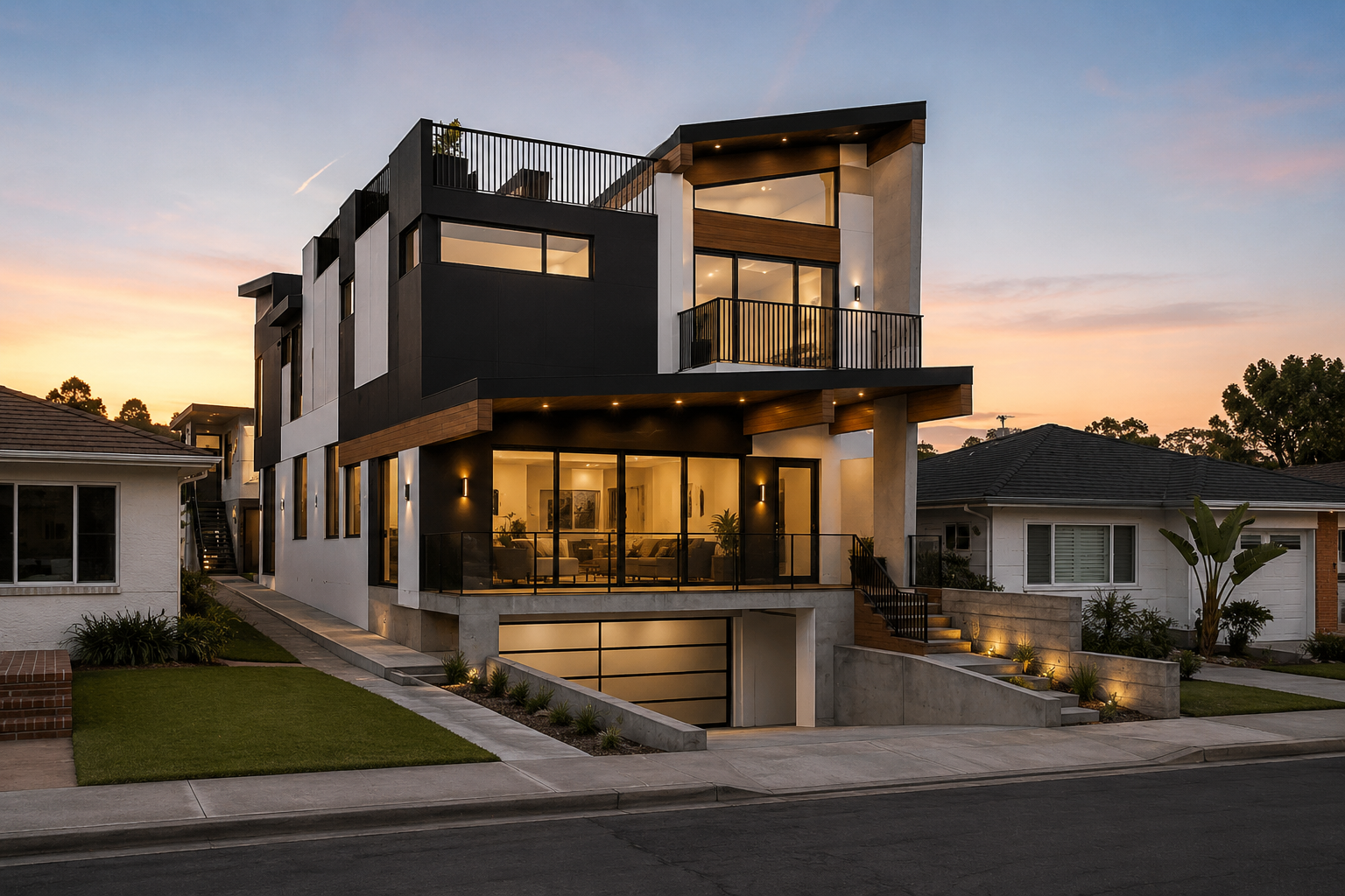Redondo Beach Custom Home — Custom Home + Basement