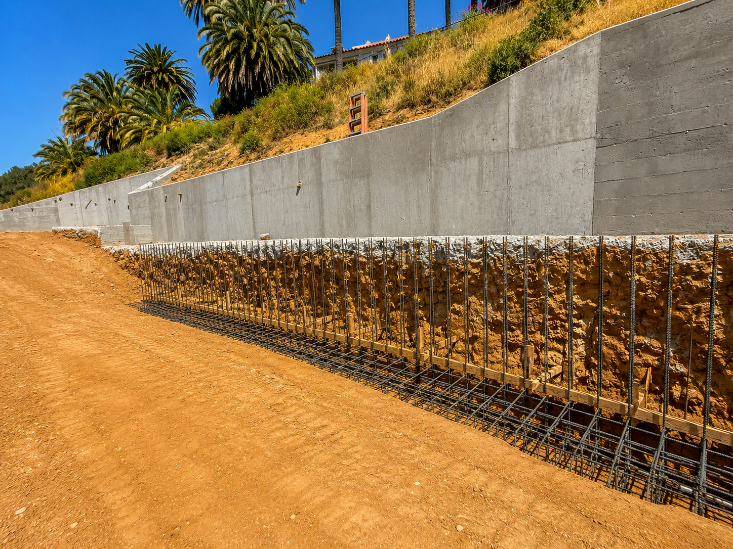 Retaining Wall Footing Inspection — Retaining Wall Observation